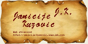 Janićije Kuzović vizit kartica